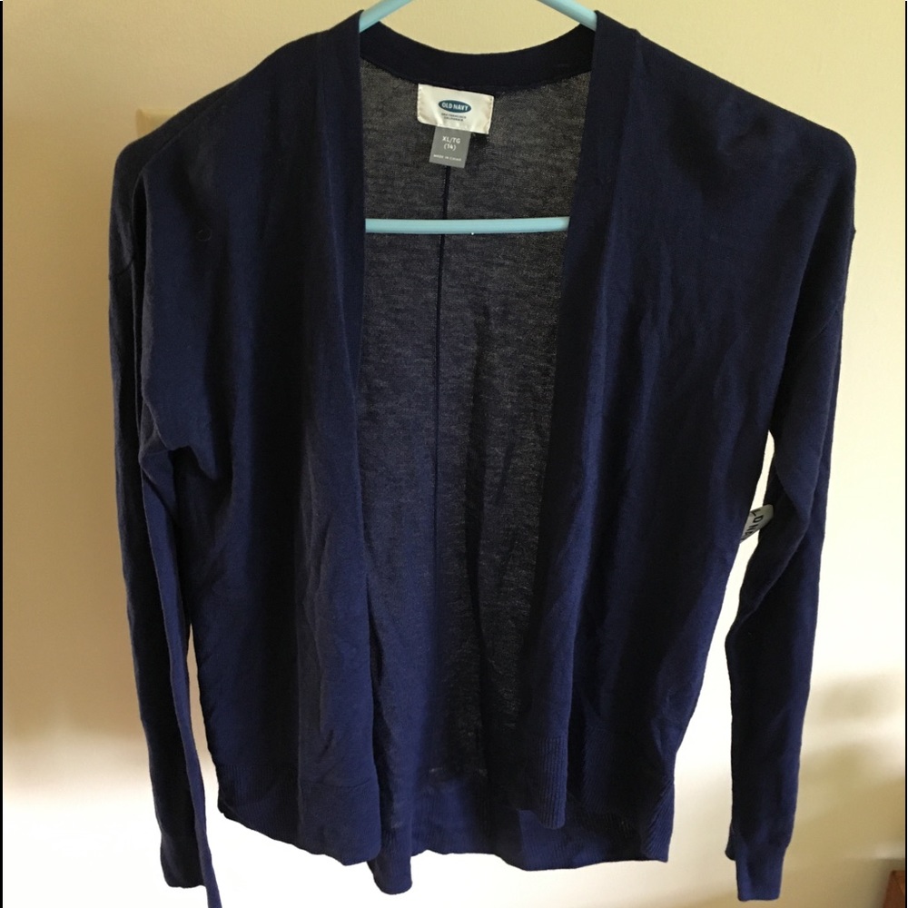 Navy cardigan